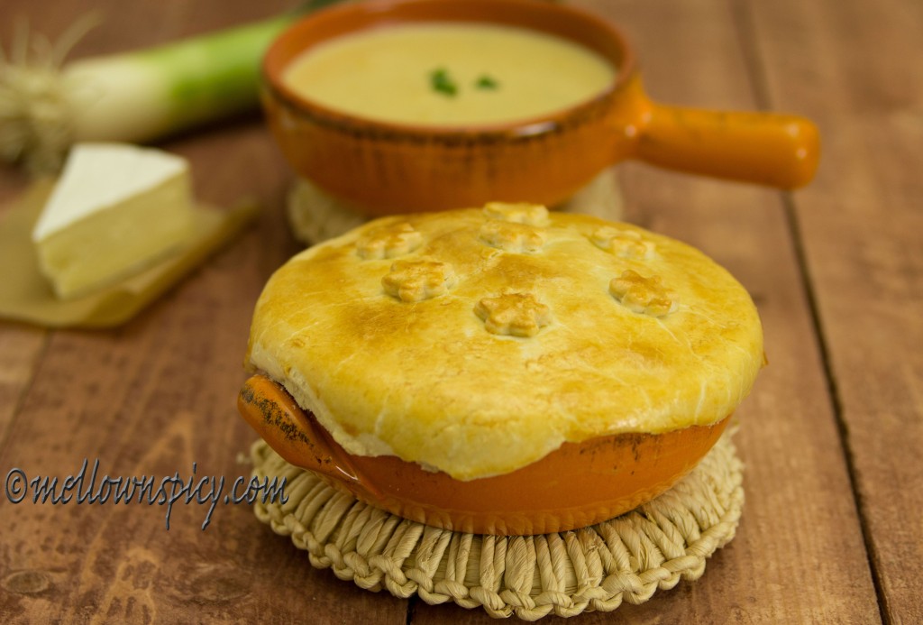 Leek Brie Soup En Croute